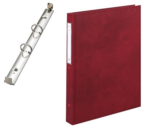 カルテブック A4・2穴・スタンダード レッド CY4-2L