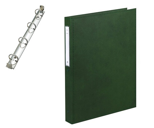 カルテブック A4・4穴・スタンダード グリーン CY4-4L