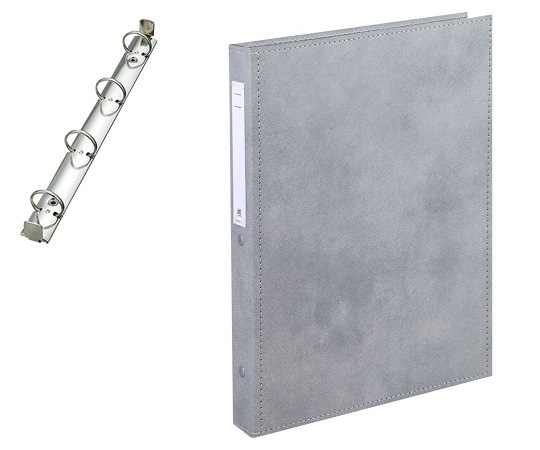 カルテブック A4・4穴・スタンダード シルバー CY4-4L