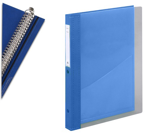 カルテブック A4・30穴・クリヤー ライトブルー CYC4-30L