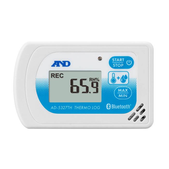 BLE温度・湿度データロガー◆ AD-5327TH(1個) エー・アンド・デイ(A&D) 印刷