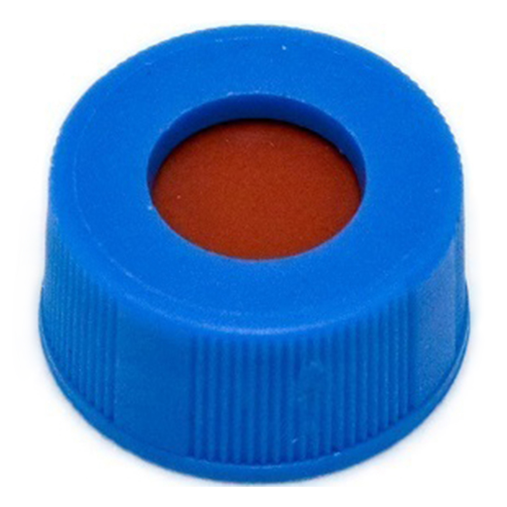 オートサンプラー用バイアル 青キャップ(セプタム付き/ゴム・PTFE) A5394-09B(100個)