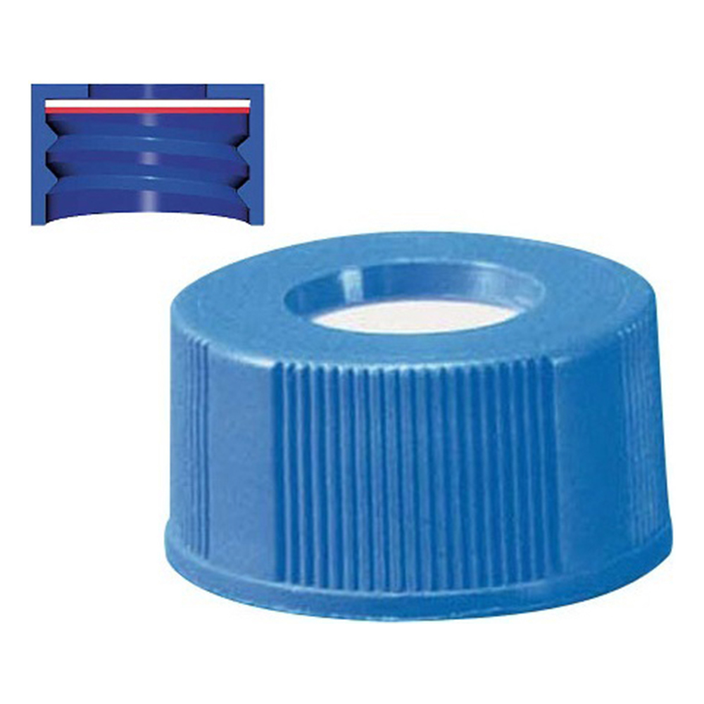 オートサンプラー用バイアル 青キャップ(セプタム付き/シリコン・PTFE) A5395-09B(100個)