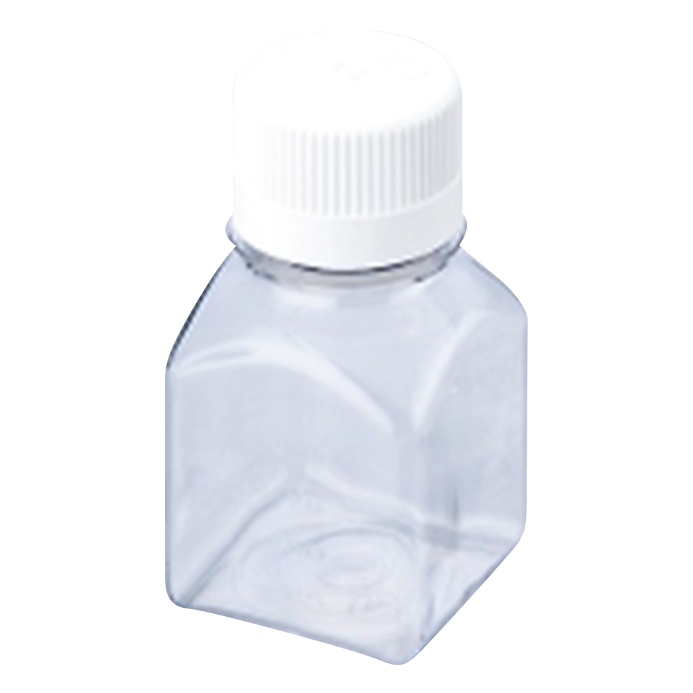 角型培地瓶(PETG製・滅菌済) 125mL(24本×2トレイ)
