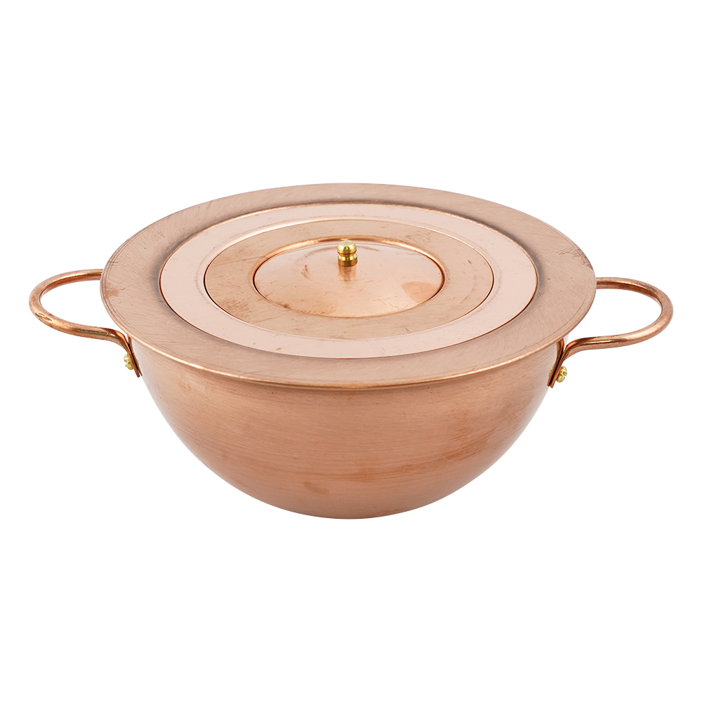 1-1516-01 湯煎器(銅製ウオーターバス) φ150mm(1台)