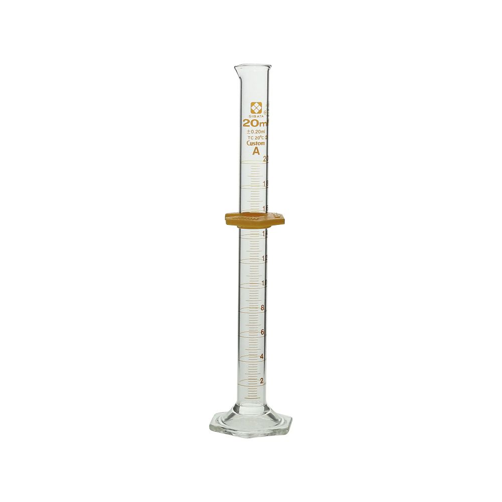 メスシリンダー バンパー付 カスタムA 20ml