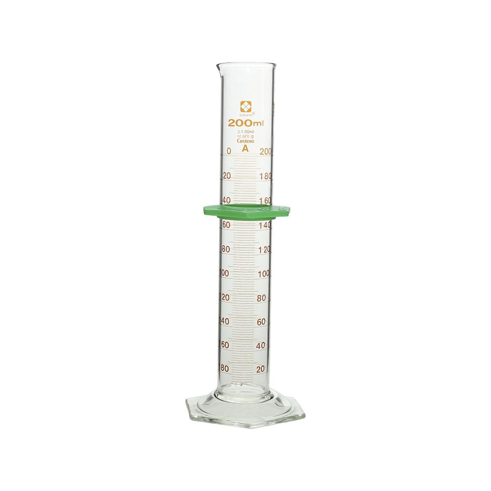 メスシリンダー バンパー付 カスタムA 200mL