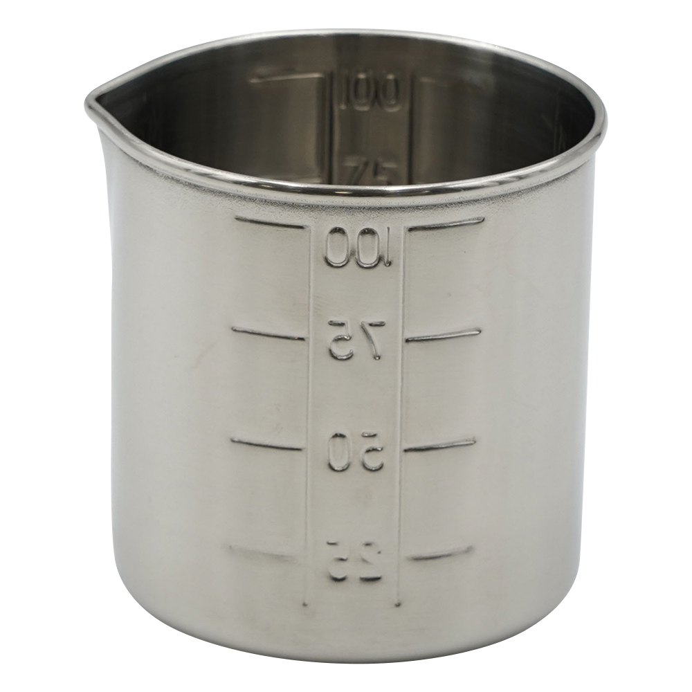 1-2793-16 ステンビーカー 手無し 100mL 丸山ステンレス