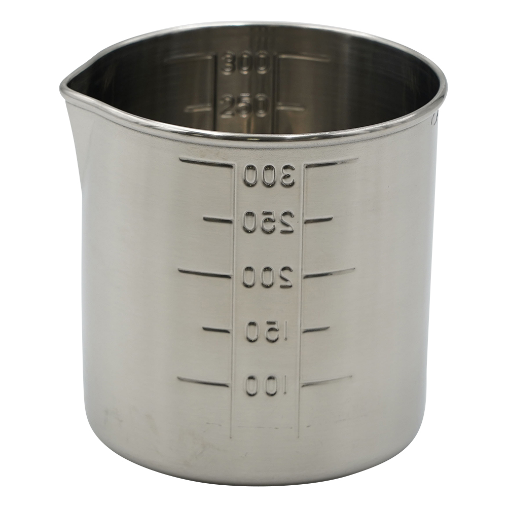 1-2793-17 ステンビーカー 手無し 300mL 丸山ステンレス
