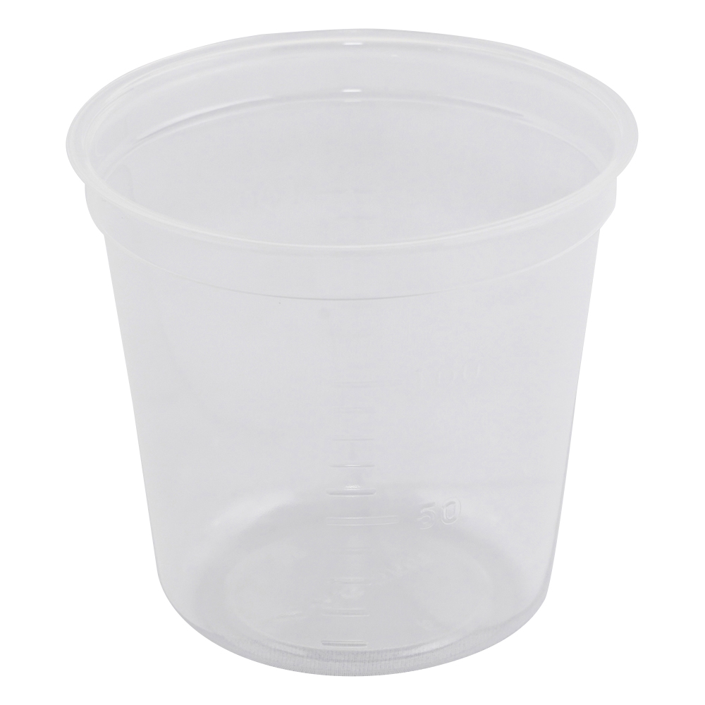 1-2957-01 ディスポカップ 100mL プレミアムクリア(1000個) アズワン(AS ONE)