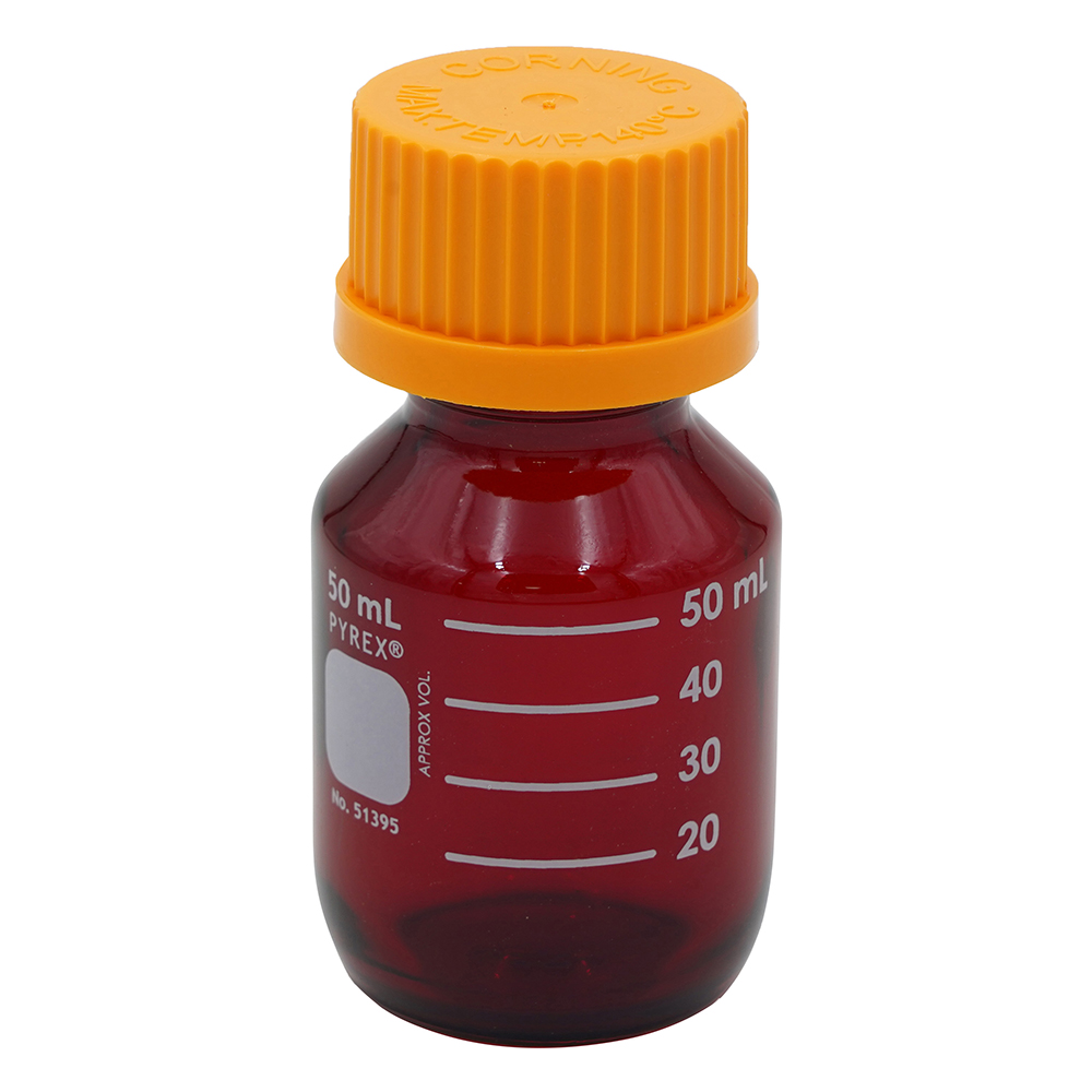 PYREX メディウム瓶 遮光 50mL