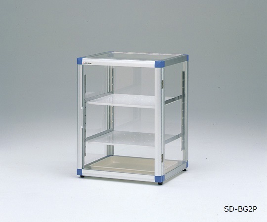 スタンダードデシケーターBG 574×517×765mm 強化プラスチック棚 ゴム足付き SD-BG2P