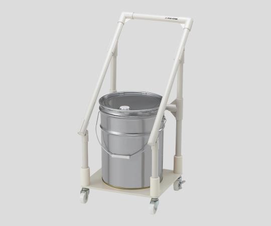 廃液回収トレーワゴン ペール缶2ヶ用
