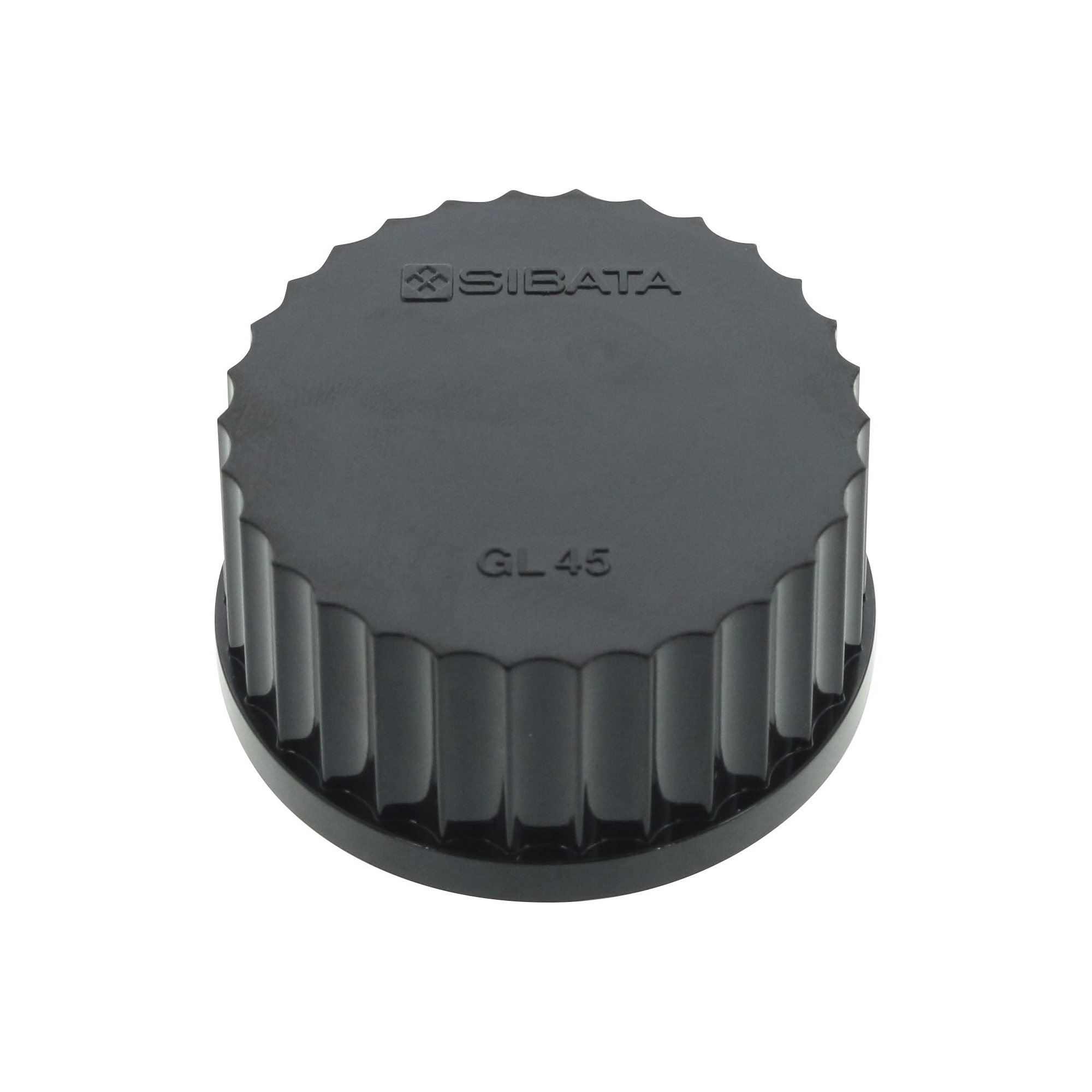 ねじキャップ黒 GL-45 パッキンなし(10個)