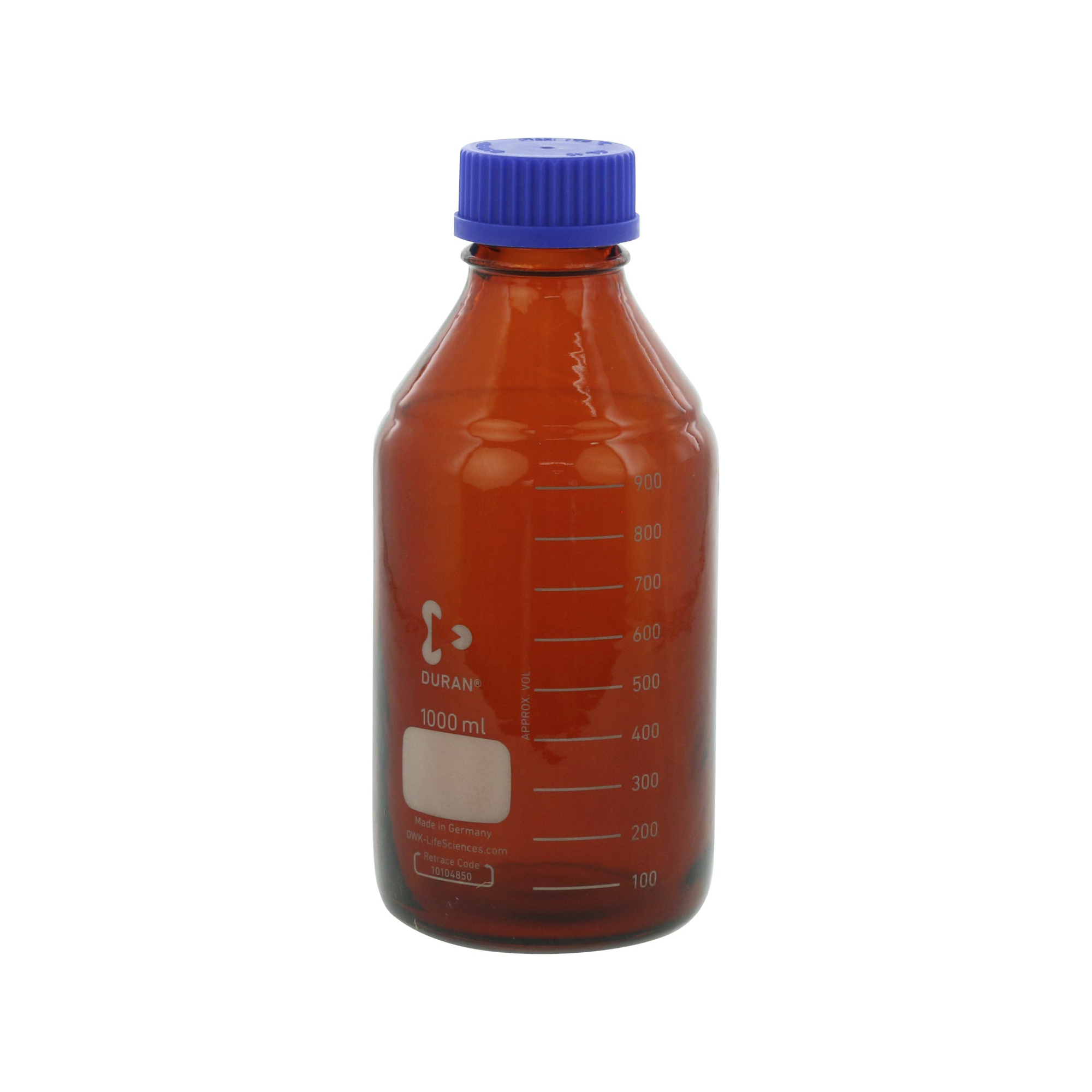セーフティコート ねじ口びん 茶 青cap付 1L(10本)