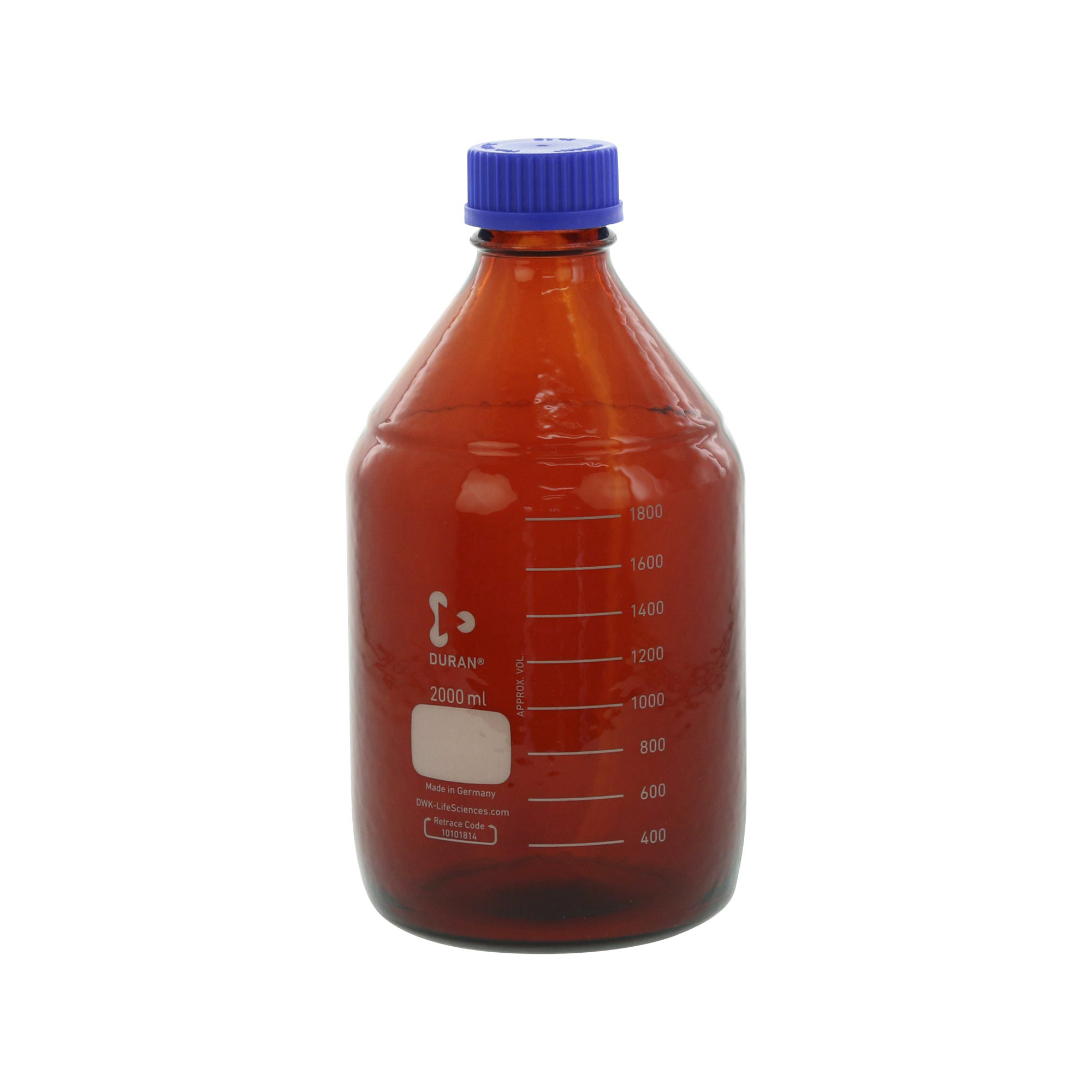 セーフティコートねじ口びん 茶 青cap付 2L