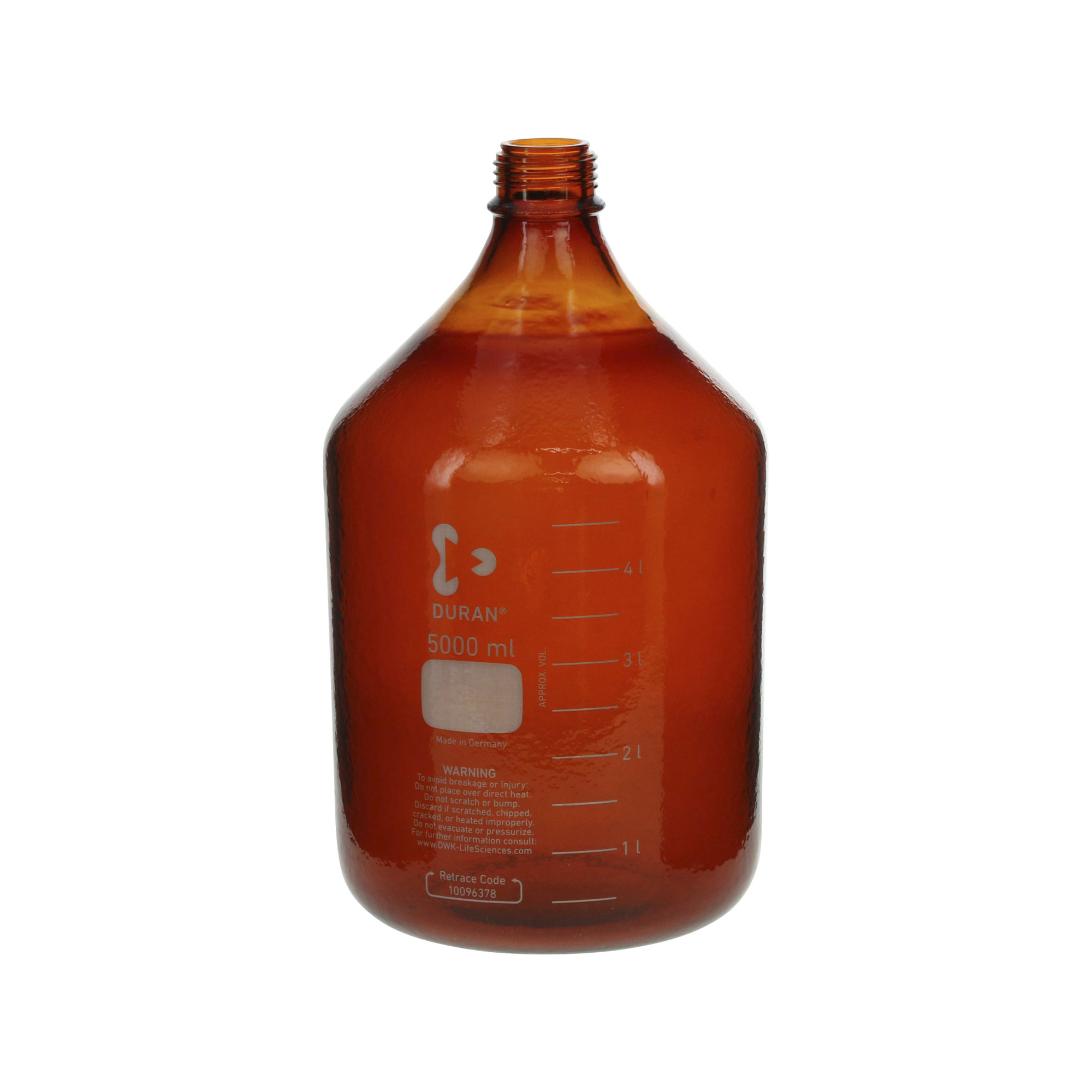 セーフティコートねじ口びん 茶かっ色 びんのみ 5L