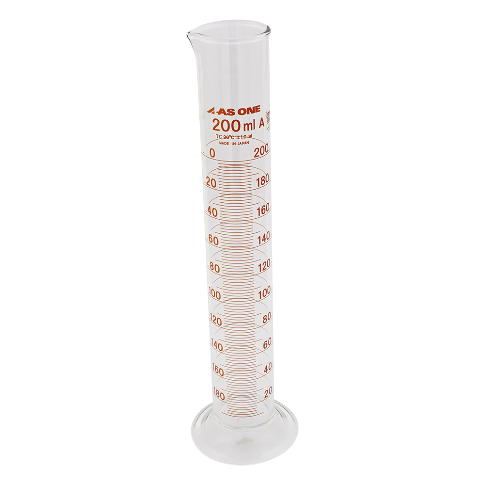 1-8561-07-24 メスシリンダー 200mL JCSS校正付(1個)