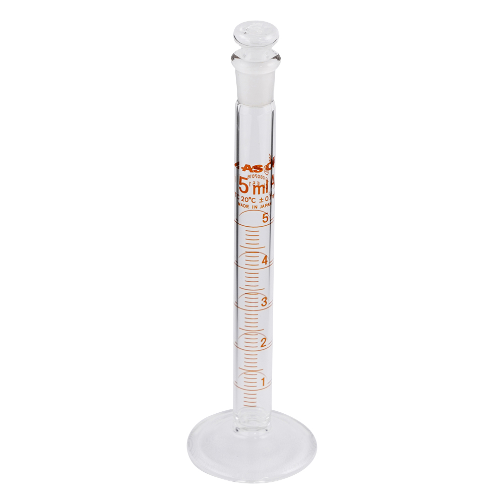 1-8563-01 有栓メスシリンダー 5mL アズワン(AS ONE) 印刷