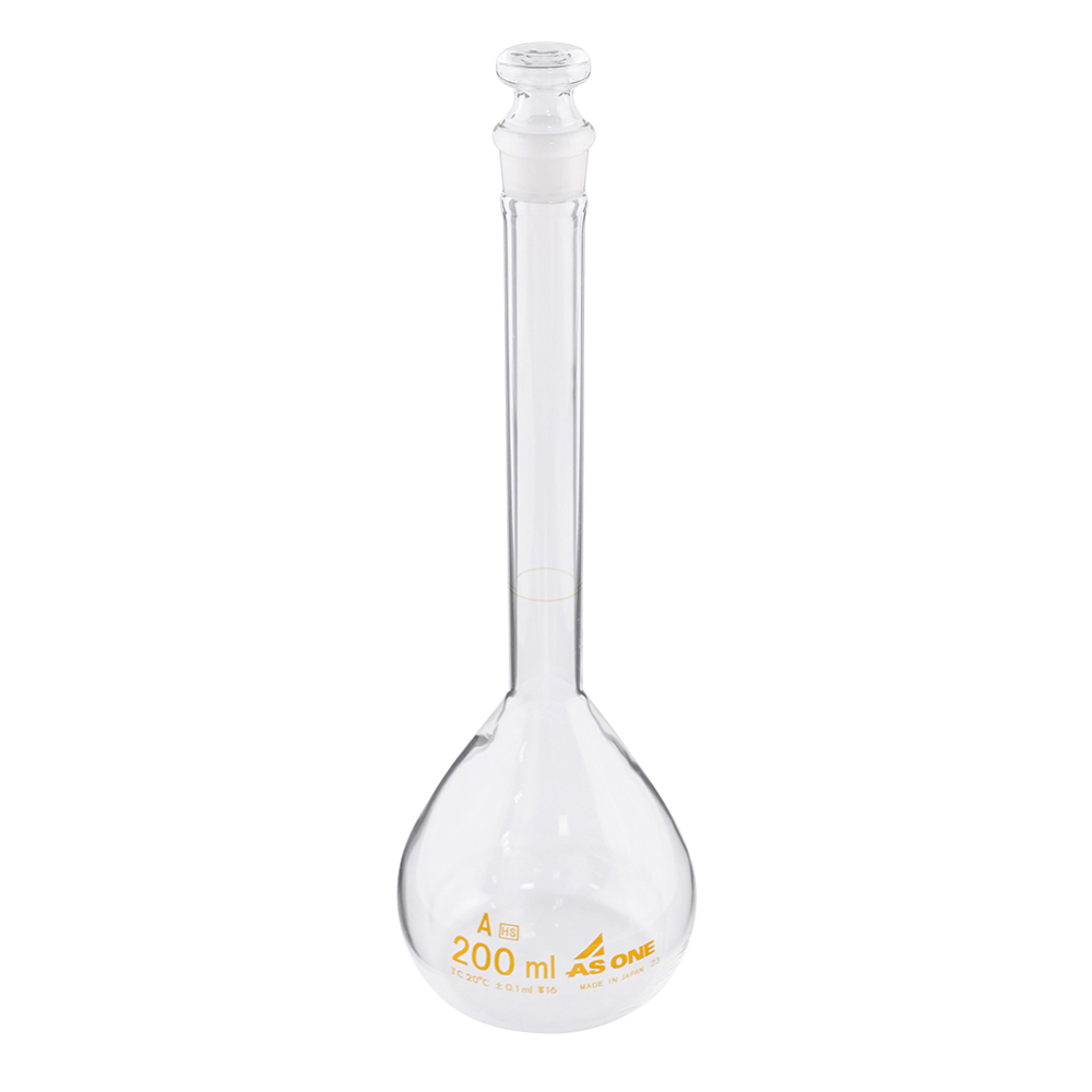 1-8565-07 メスフラスコ(高精度) 200mL アズワン(AS ONE)