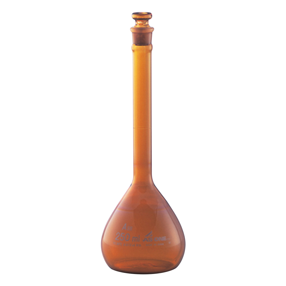 メスフラスコ(高精度) 褐色 250mL