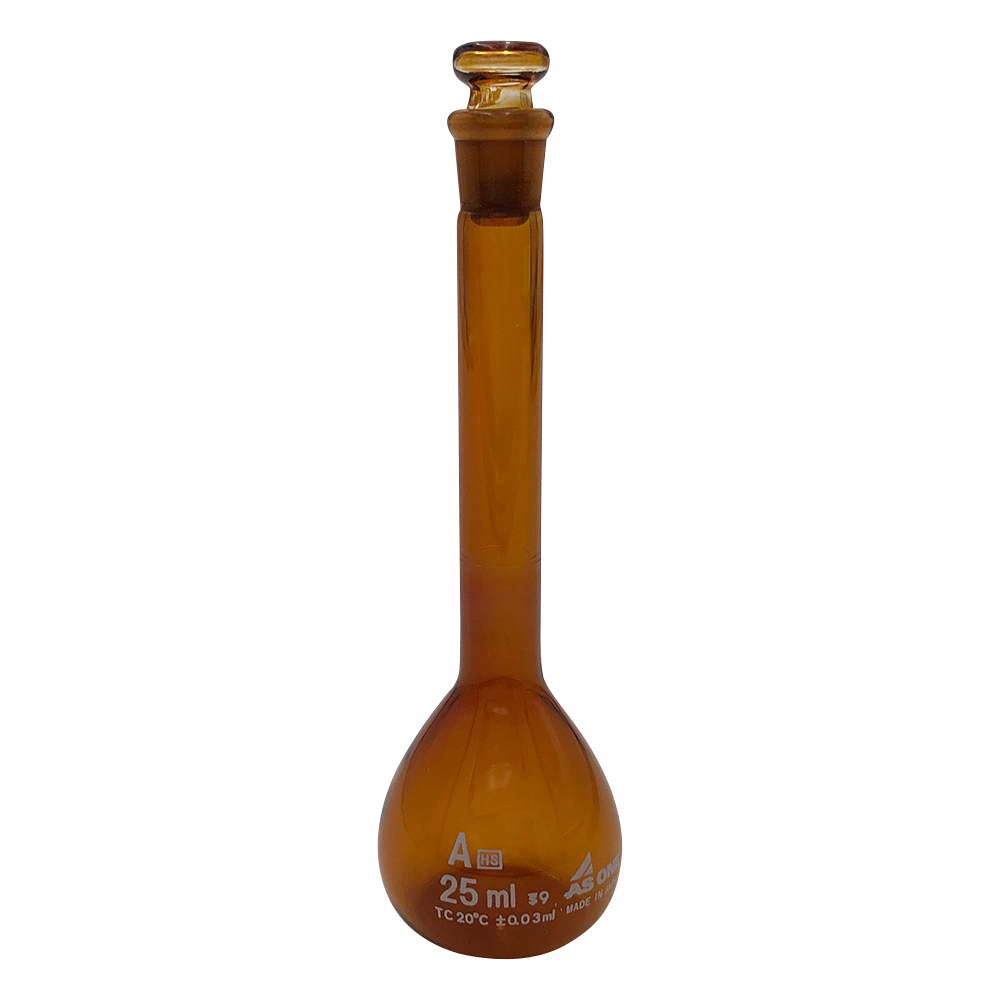 メスフラスコ(高精度) 褐色 25mL