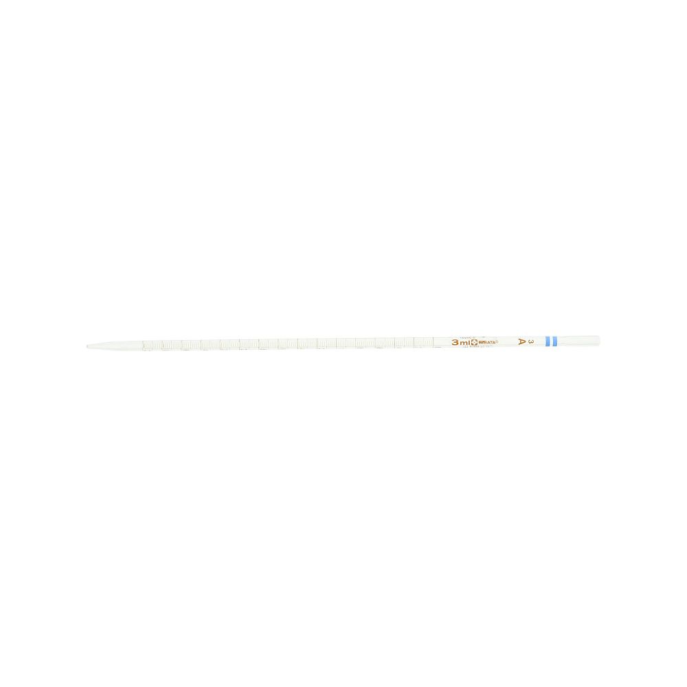 メスピペット 中間目盛 カラーコード付 スーパーグレード 3mL