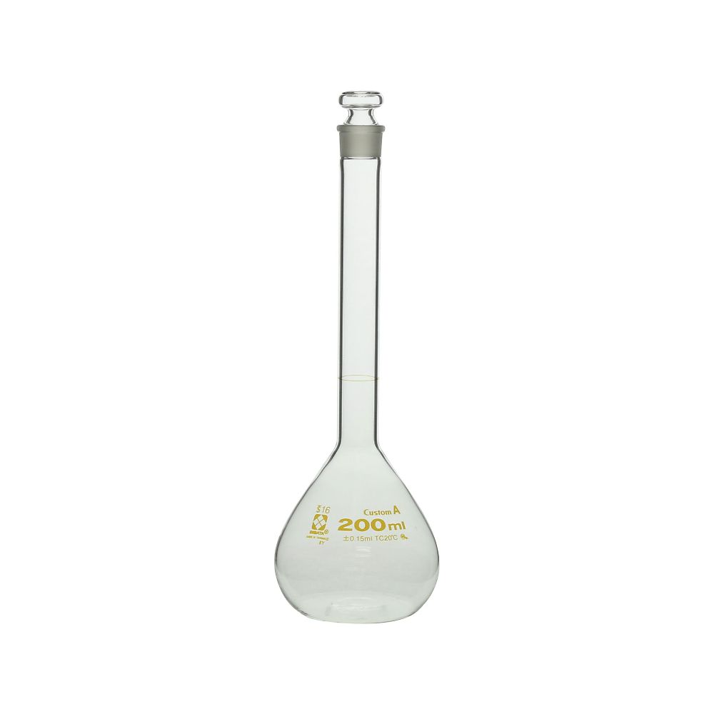 メスフラスコ(全量フラスコ・カスタムA) 200mL