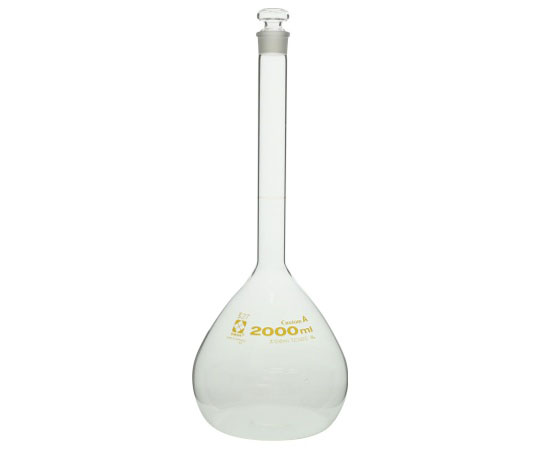 メスフラスコ 透明 2000mL カスタムA JCSS校正付(1個)