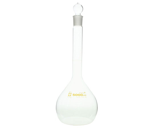 メスフラスコ 透明 5000mL カスタムA JCSS校正付(1個)