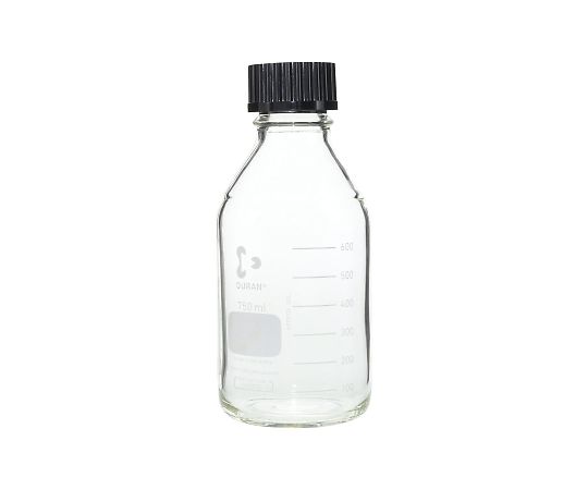 DURAN ねじ口びん 黒キャップ付 750mL GL-45