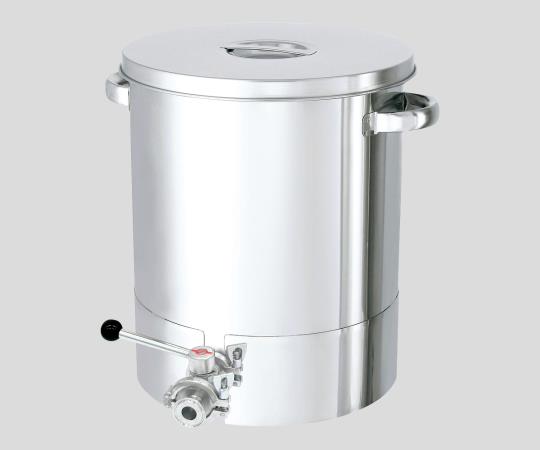 底部勾配型ステンレス容器 バルブ付 35L KTT-ST-36-BV KTT-ST-36-BV(1個)