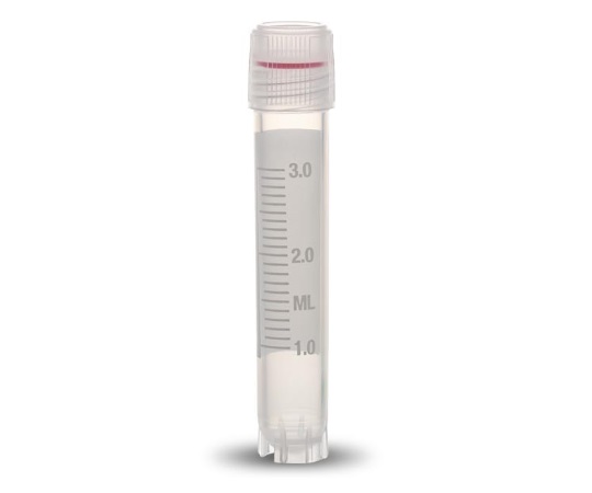 クライオバイアル Oリングシールタイプ 3ml 外ネジ・自立型 T308-3A(100個×10袋)
