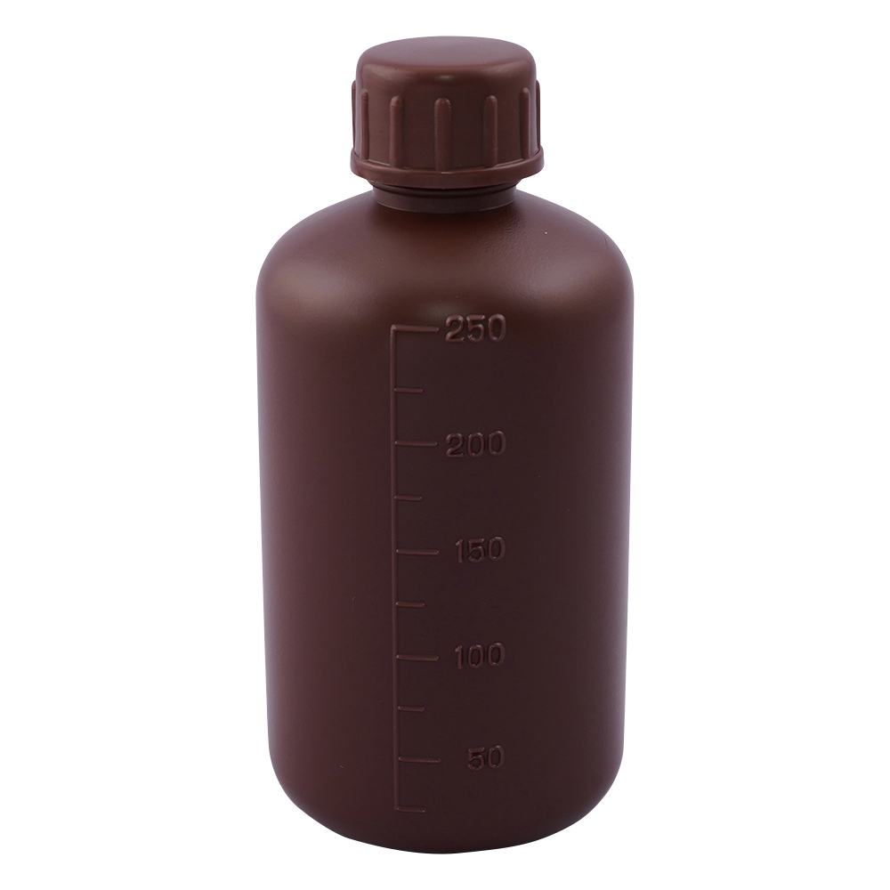 2-5076-02 標準規格瓶 丸型細口(遮光) 250mL 1本 1031-02(1本)