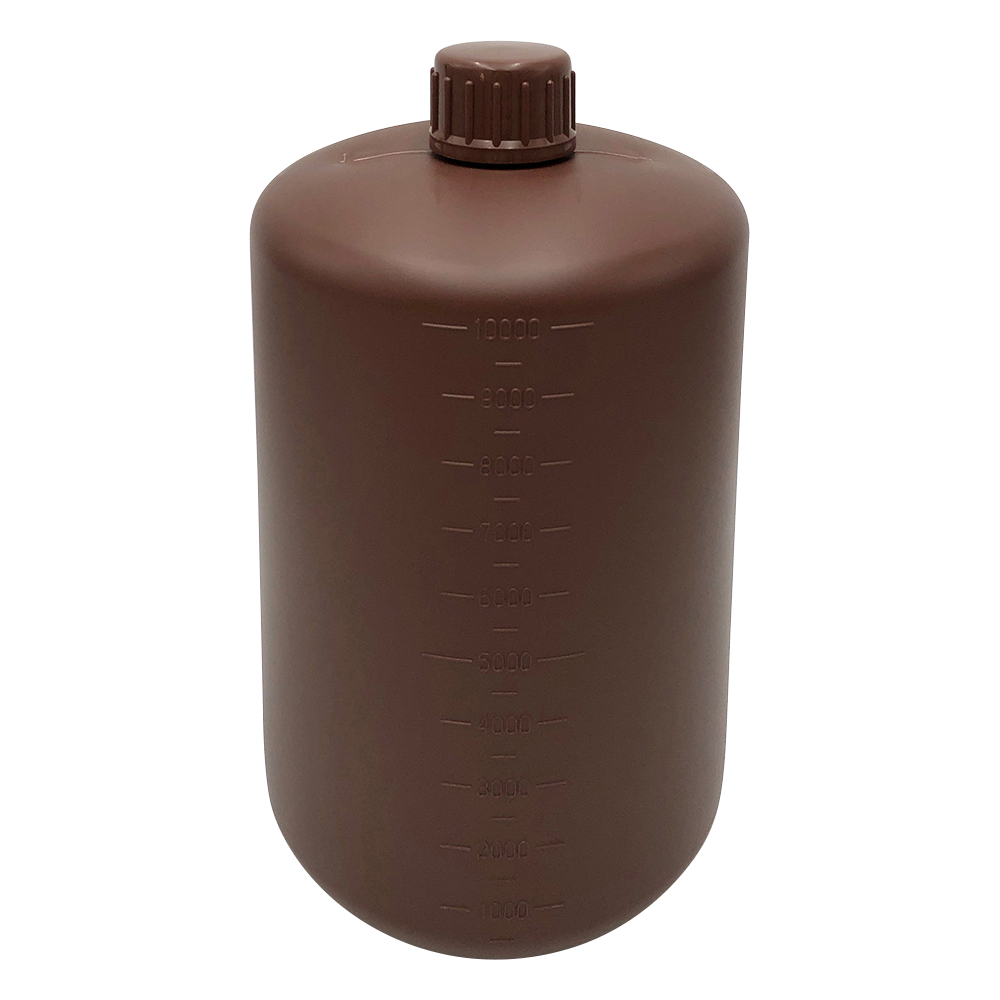 細口丸型遮光瓶 10L (茶)