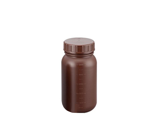 広口丸型遮光瓶 2L (茶)