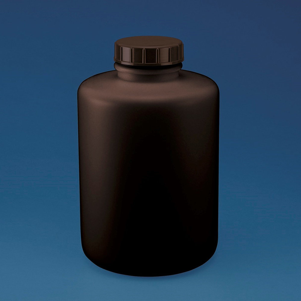 2-5077-09 標準規格瓶 丸型広口(遮光)10L ニッコー・ハンセン