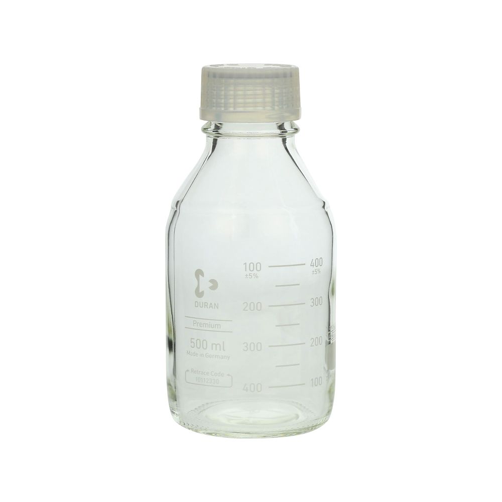 DURAN プレミアムボトル TpCh製キャップ付 500mL GL-45
