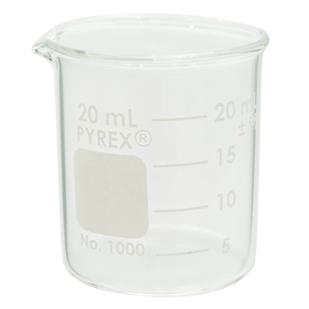 ビーカー PYREX 20mL 1000J-20 1000J-20(1個)