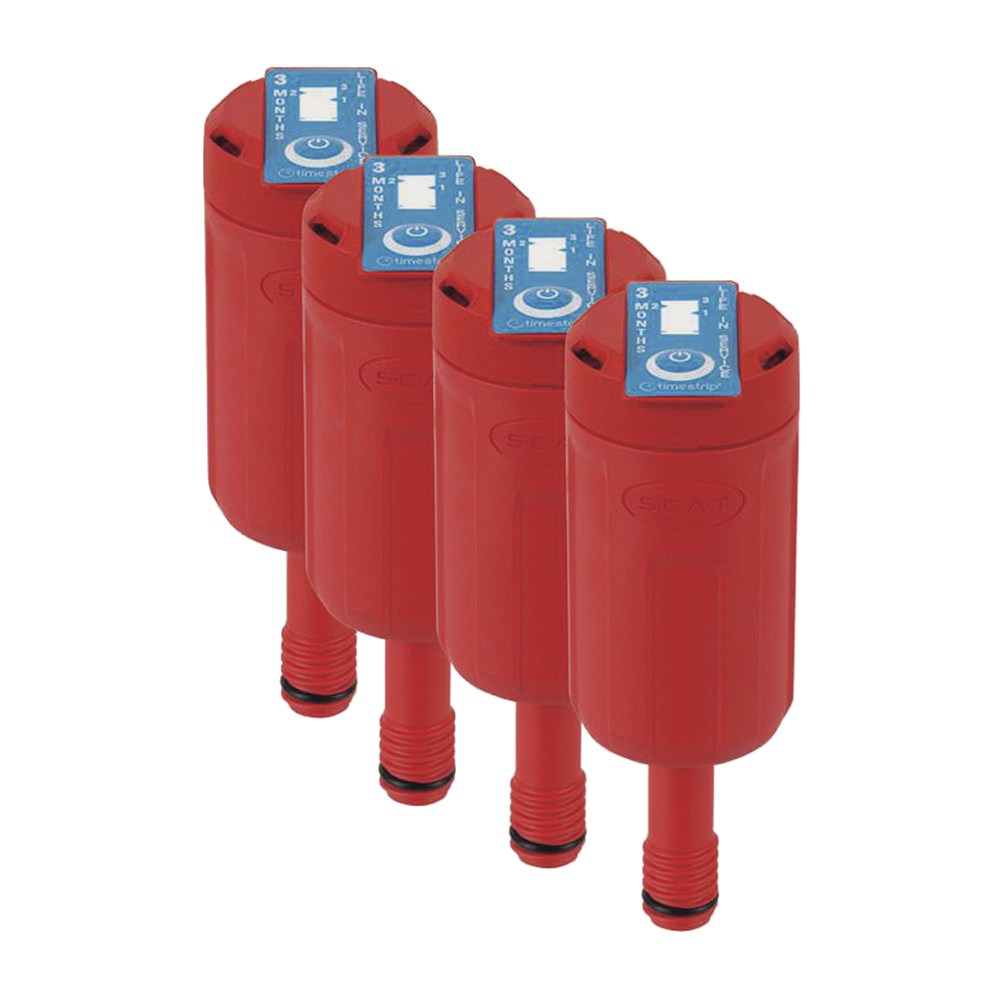 2-9654-25 安全廃液キャップ用排気フィルター(2.5Lタンク用)(4個) SCAT