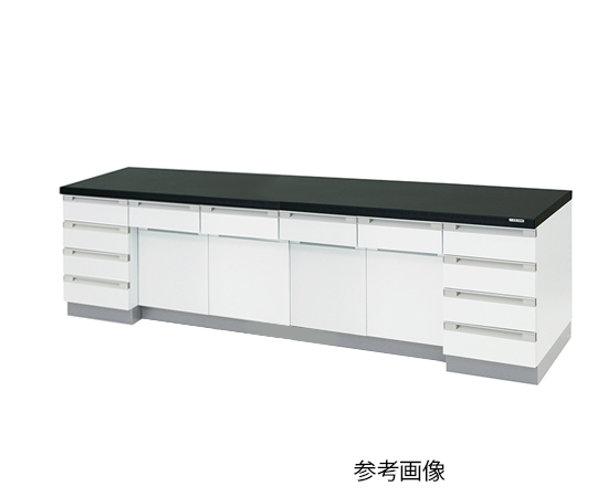 サイド実験台 木製タイプ (3600×750×800mm) SQA-3675