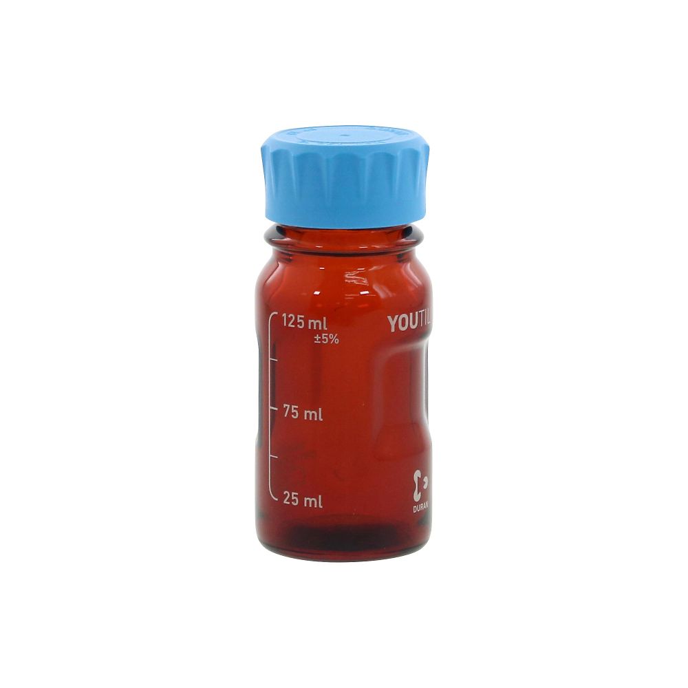 ユーティリティねじ口ボトル 茶 125mL 017320-125A