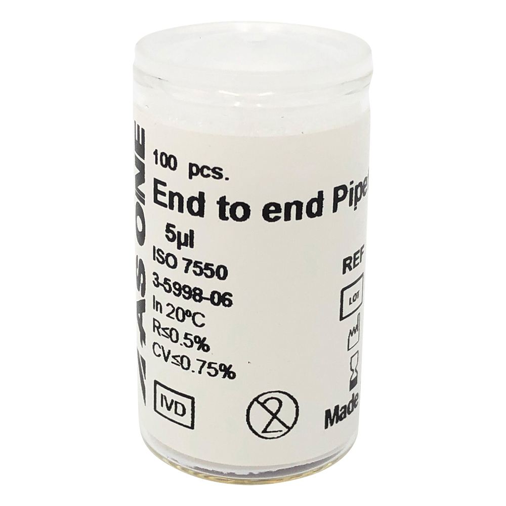【受注停止】3-5998-06 エンドトゥーエンドチップ 29mm 5μL 43249(100本) アズワン(AS ONE)