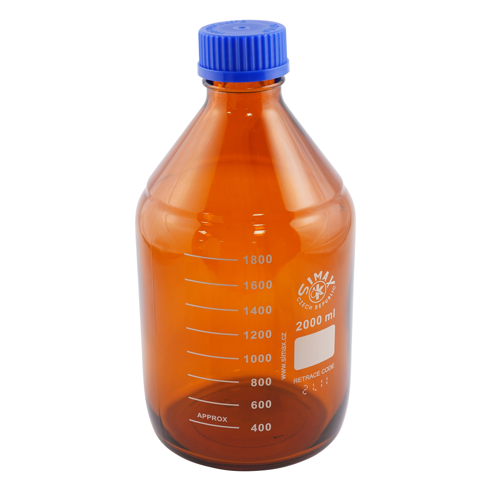 ネジ口メディウム瓶 (遮光) 2000mL 2070H/2000