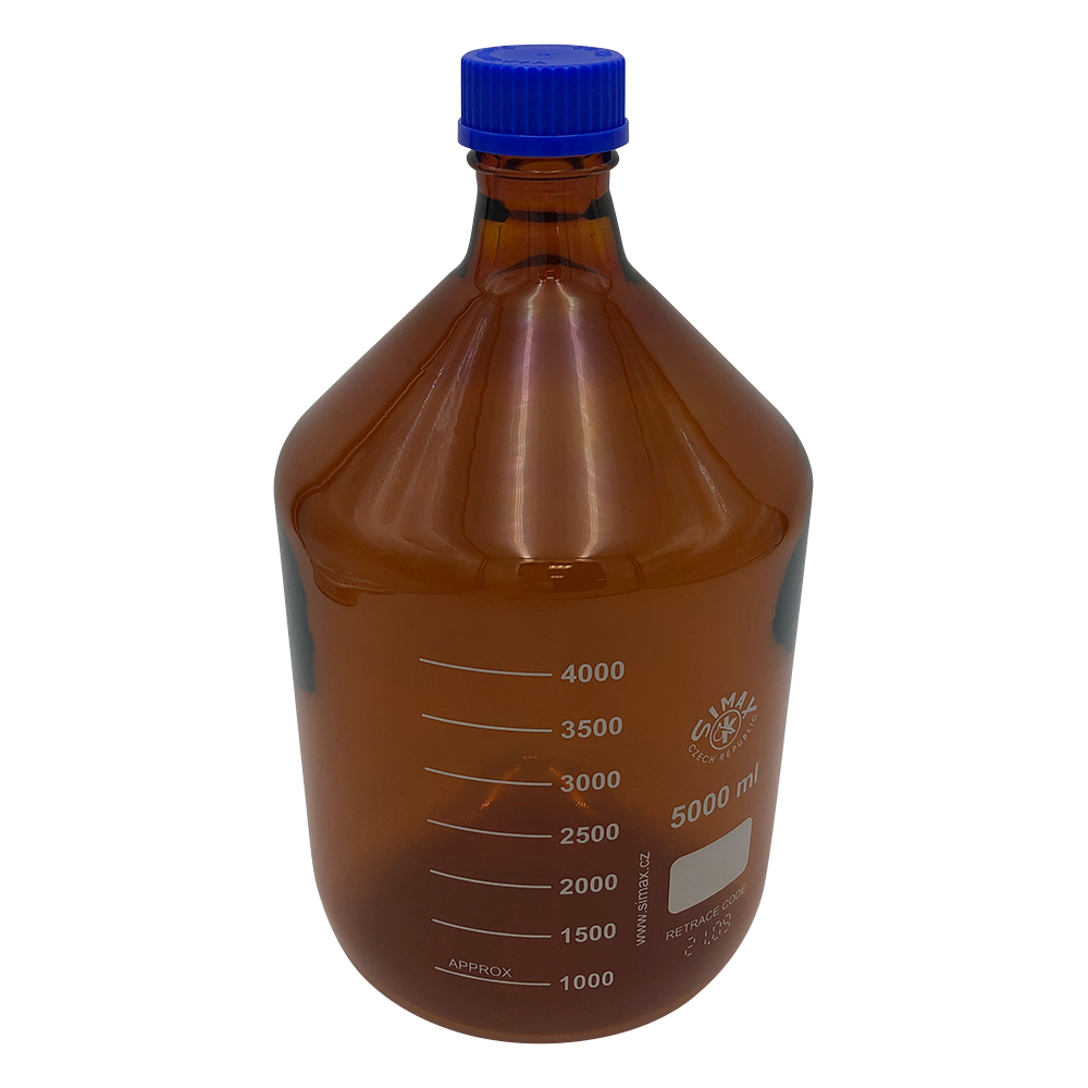 ネジ口メディウム瓶 (遮光) 5000mL 2070H/5000
