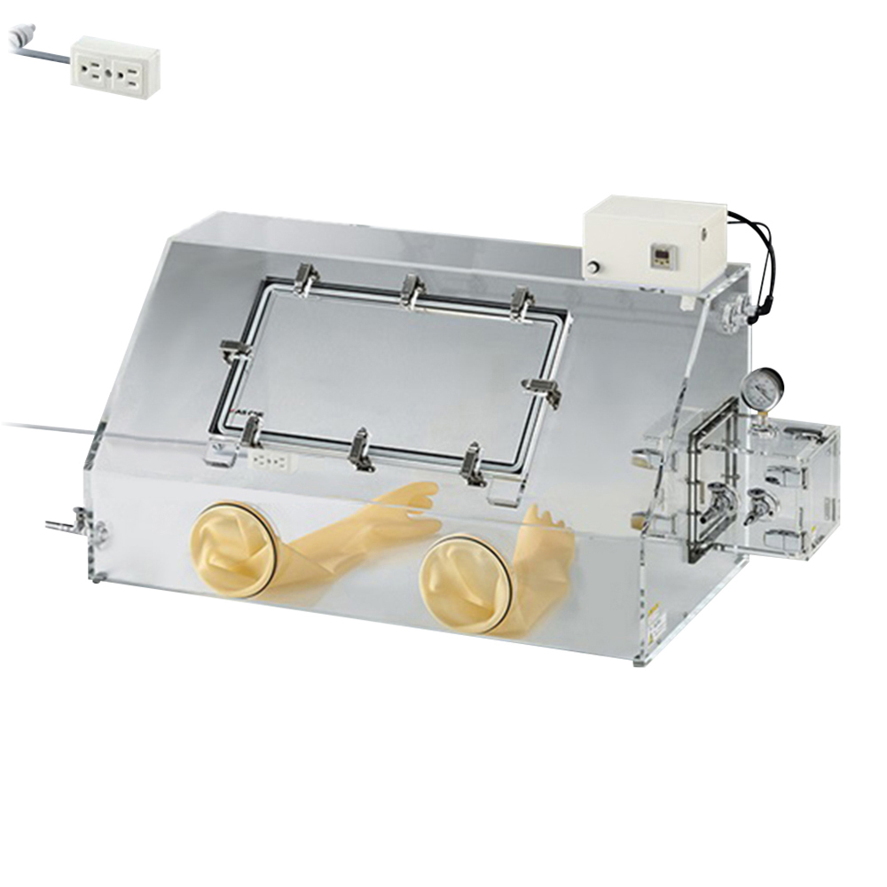 エアタイトグローブBOX(庫内圧力制御付) コンセント付き 1000PCRM-01PC