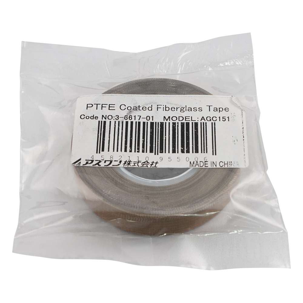 3-6617-01 PTFEガラス粘着テープ 13mm×10m 厚さ 0.15mm AGC1513 アズワン(AS ONE)