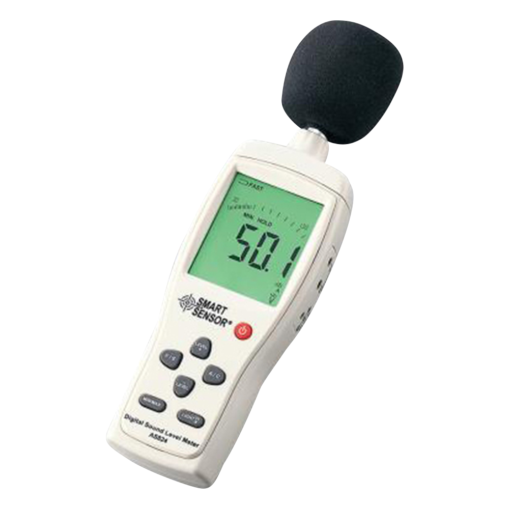 3-6677-02 騒音計 A/C特性30~130dB AS824
