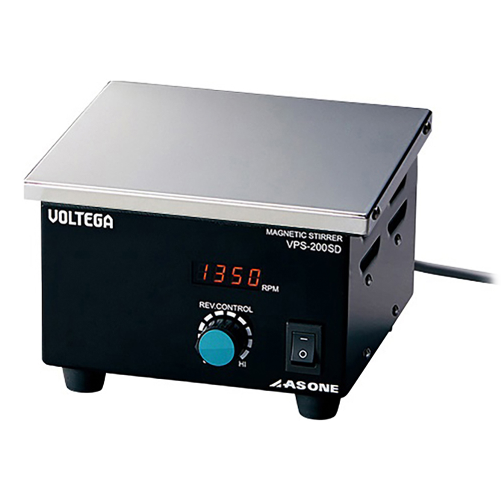 3-6758-02 VOLTEGAパワースターラー (SUS天板) 200×200mm VPS-200SD アズワン(AS ONE)