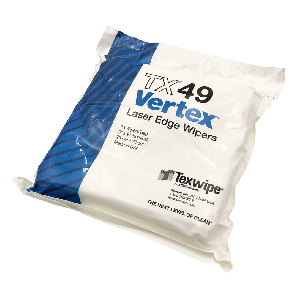 3-6992-02 高吸収ワイパー Vertex(TM) 230×230mm TX49(150枚) テックスワイプ(TEXWIPE)